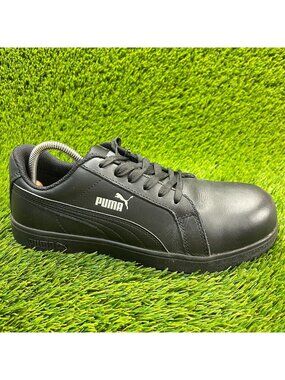 Puma Iconic Womens Size 8 Black Safety Composite Toe Work Shoes Sneakers